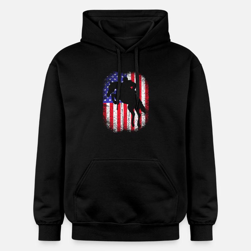 Saut d’obstacles Saut d’obstacles - Sweat à capuche Softstyle® Gildan Unisexe - noir