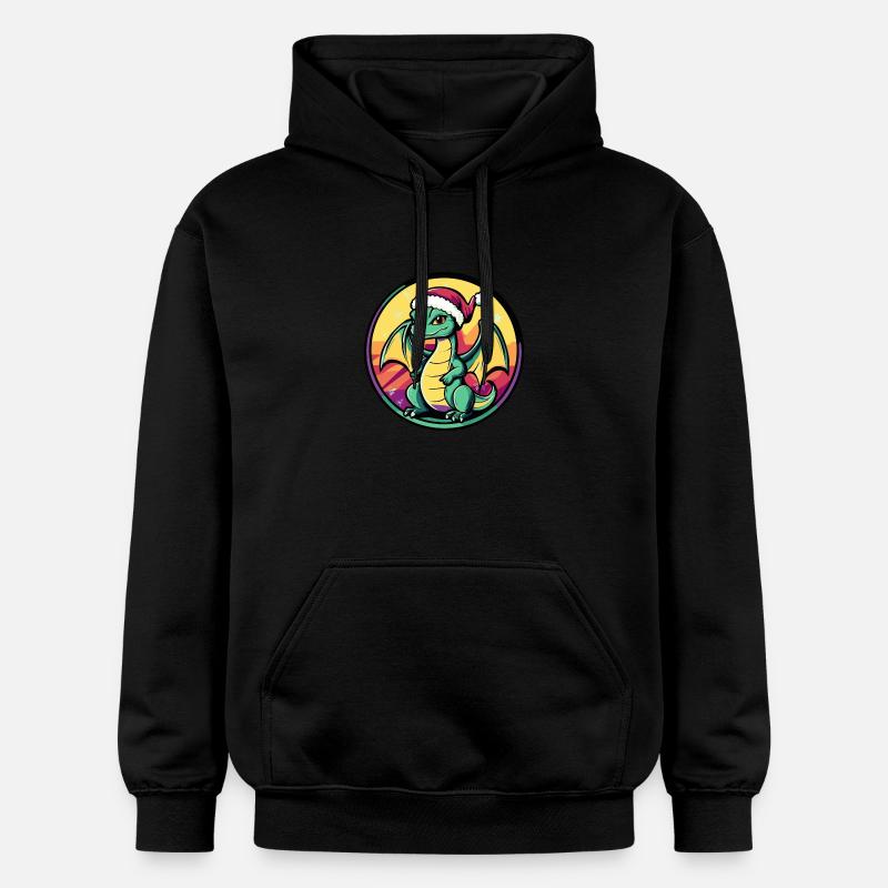 Dragon Noël Noël - Sweat à capuche Softstyle® Gildan Unisexe - noir