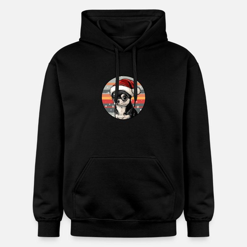 Chihuahua chien Noël Noël - Sweat à capuche Softstyle® Gildan Unisexe - noir