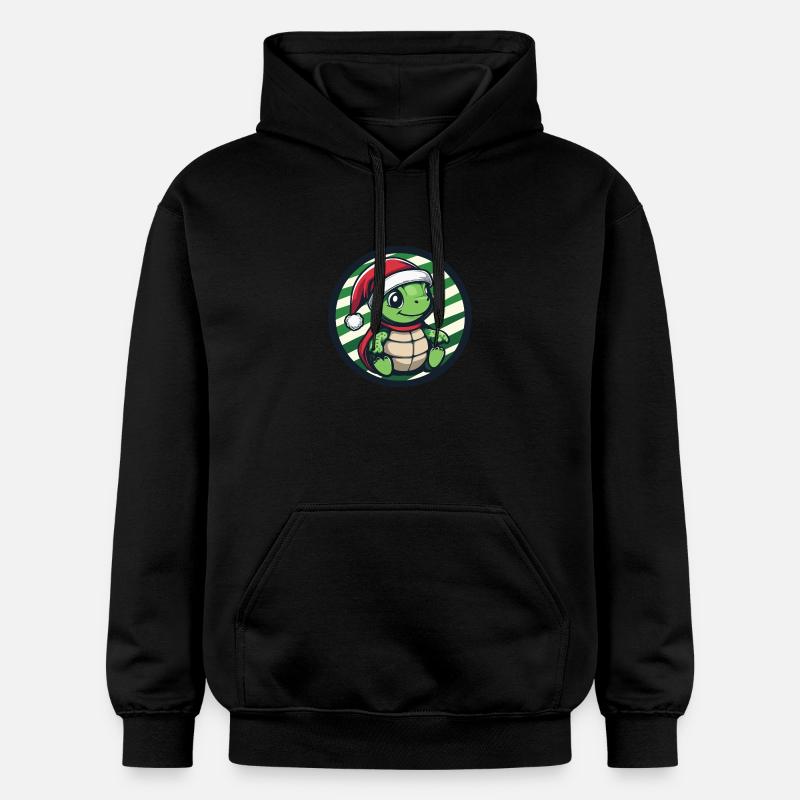 Tortue Noël Noël - Sweat à capuche Softstyle® Gildan Unisexe - noir