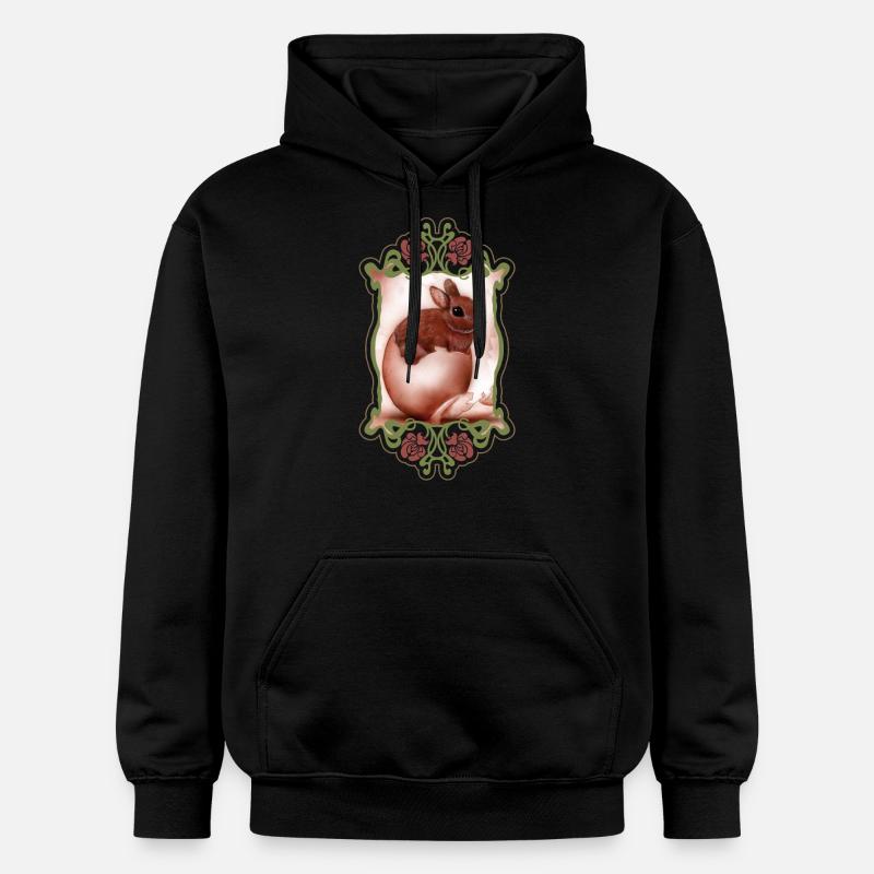 Lapin de pâques - Sweat à capuche Softstyle® Gildan Unisexe - noir