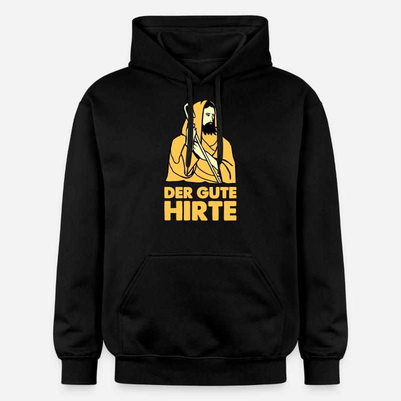 jesus hirte - Gildan Unisex Softstyle® Midweight Hoodie - Schwarz