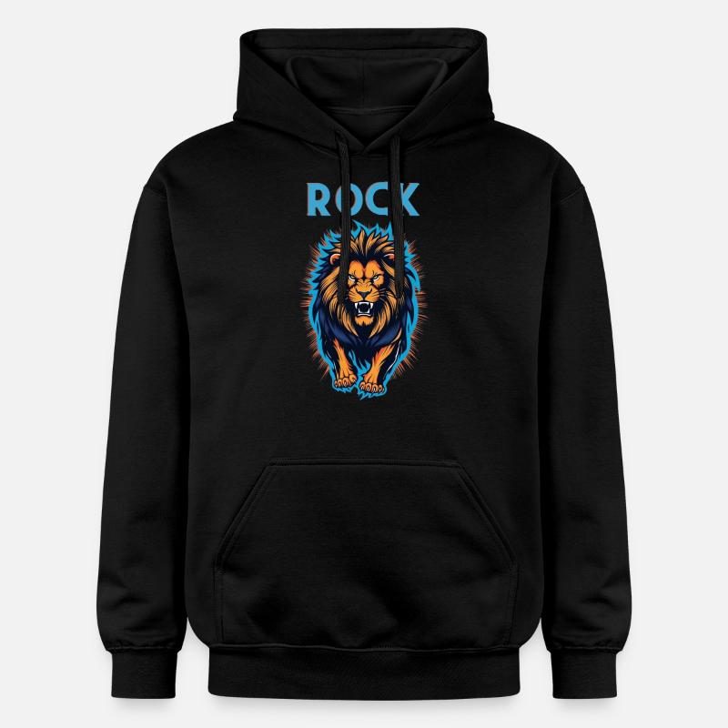Lion de roche - Sweat à capuche Softstyle® Gildan Unisexe - noir
