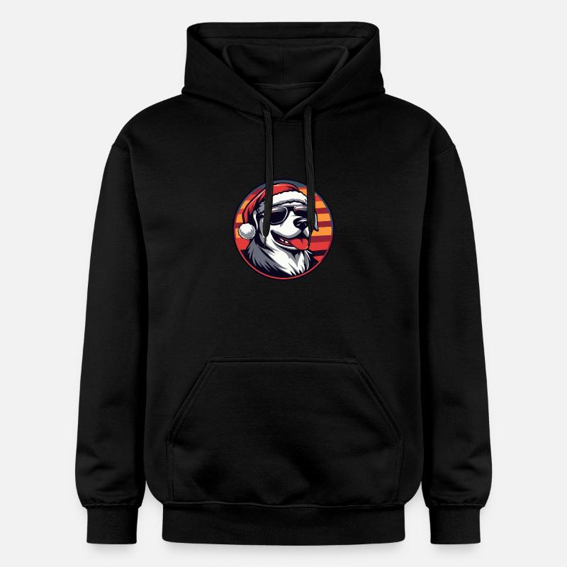 Kangal chien Noël cool - Sweat à capuche Softstyle® Gildan Unisexe - noir