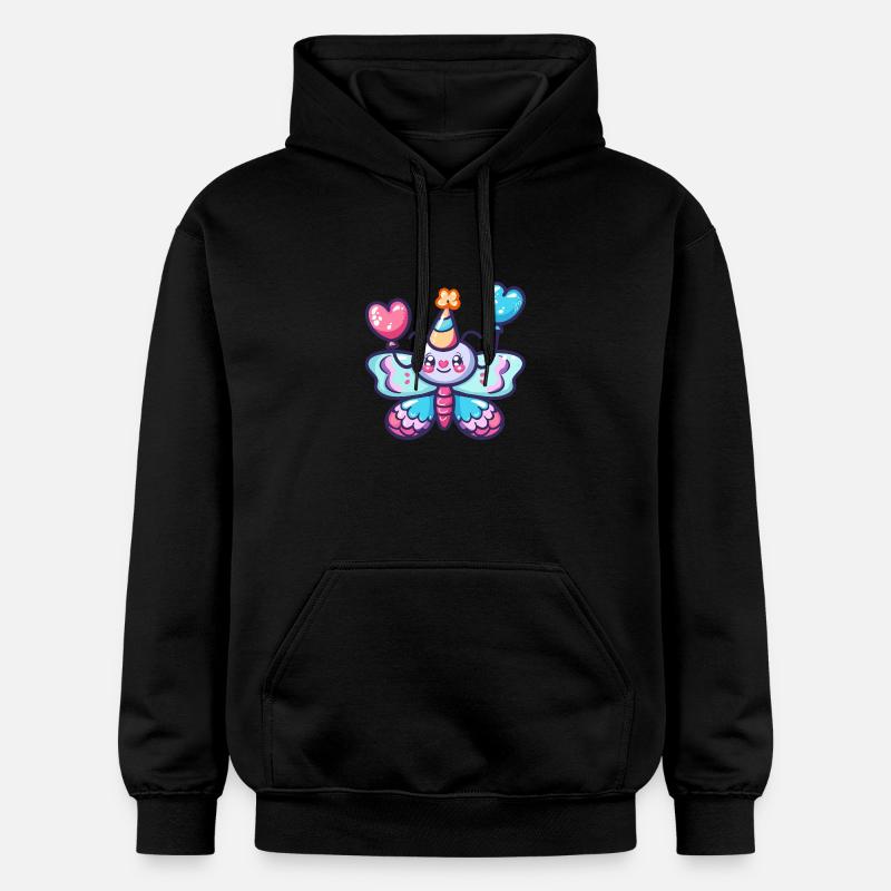 Papillon Anniversaire BD - Sweat à capuche Softstyle® Gildan Unisexe - noir