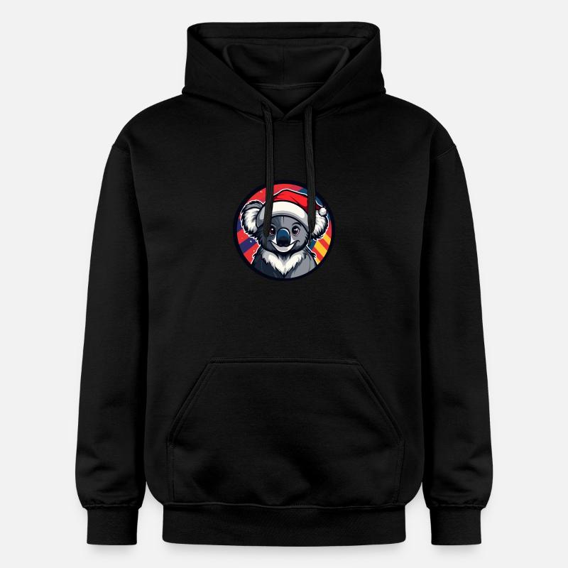 Noël de Koala Weihnachten - Sweat à capuche Softstyle® Gildan Unisexe - noir