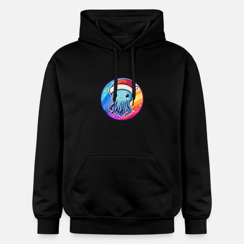 Méduse Noël Noël - Sweat à capuche Softstyle® Gildan Unisexe - noir