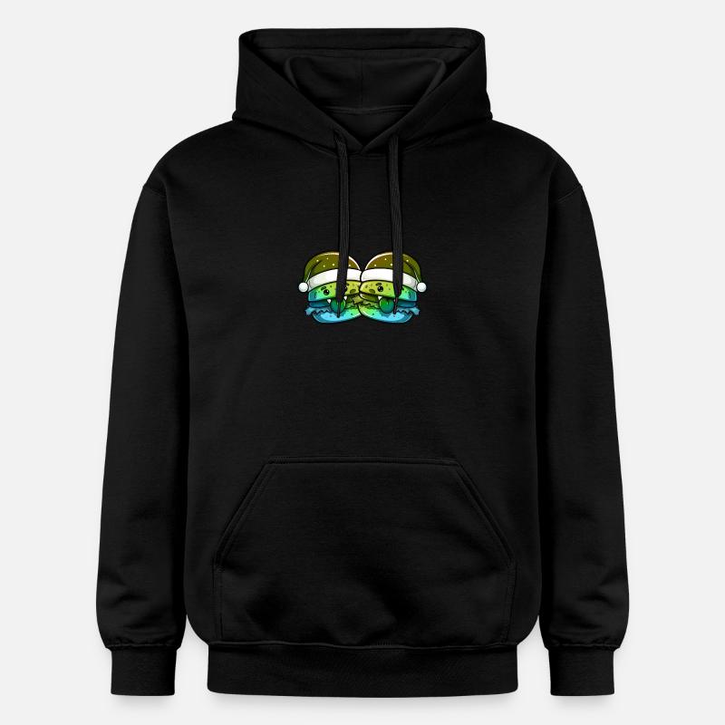 Burger de Noël - Sweat à capuche Softstyle® Gildan Unisexe - noir