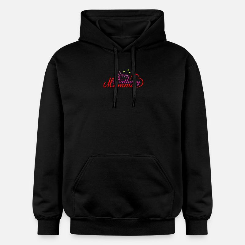 Joyeux anniversaire Maman - Sweat à capuche Softstyle® Gildan Unisexe - noir