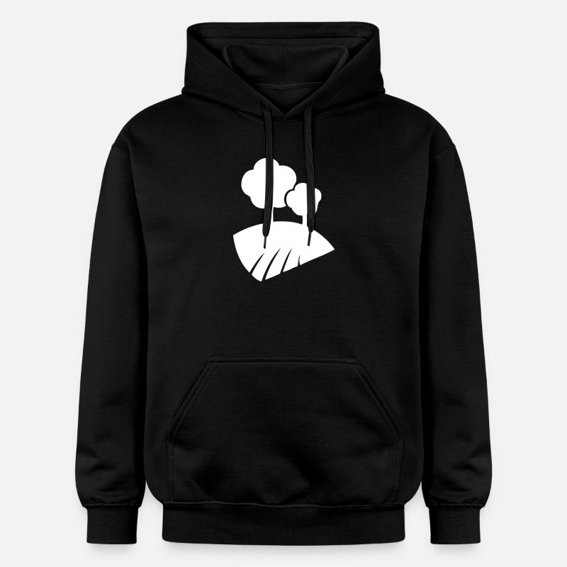 Paysage avec arbres - Sweat à capuche Softstyle® Gildan Unisexe - noir