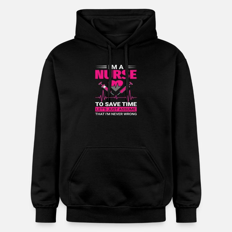 Infirmière - Sweat à capuche Softstyle® Gildan Unisexe - noir