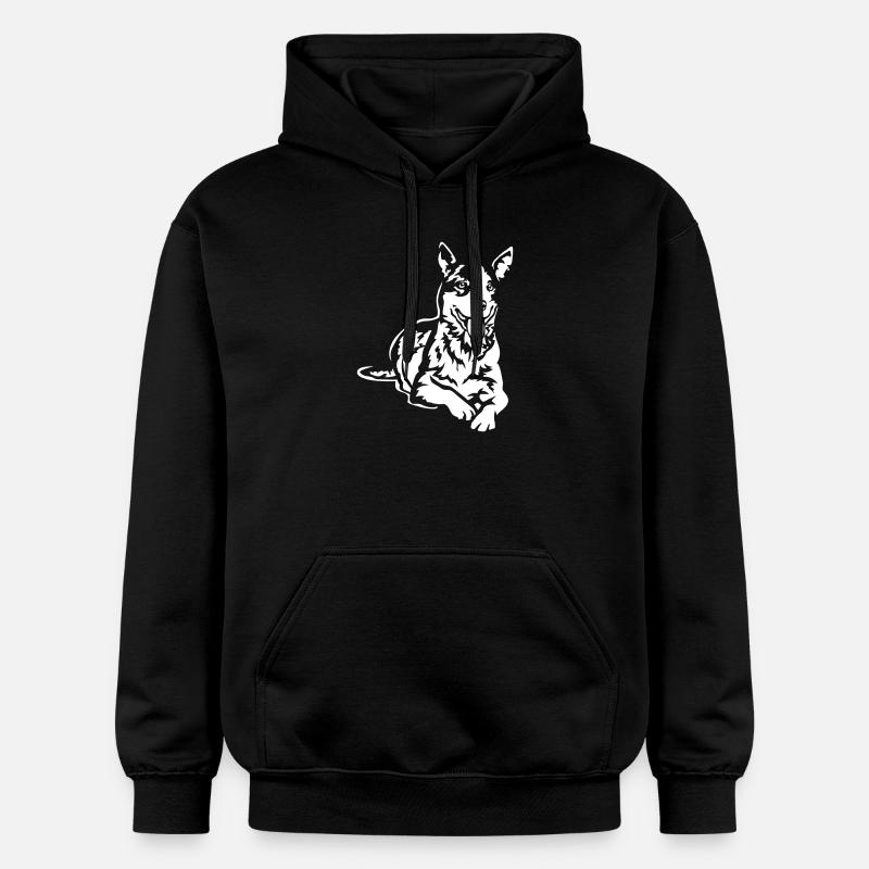 Bouvier australien « Black Edition » - Sweat à capuche Softstyle® Gildan Unisexe - noir