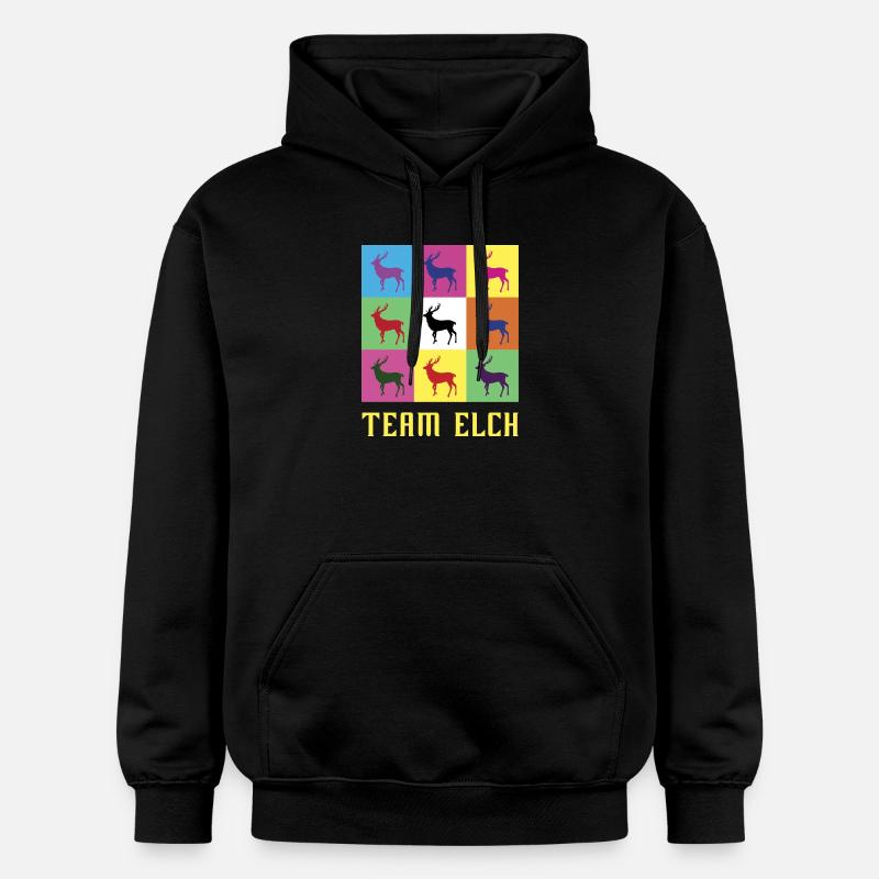 Équipe Elk - Sweat à capuche Softstyle® Gildan Unisexe - noir