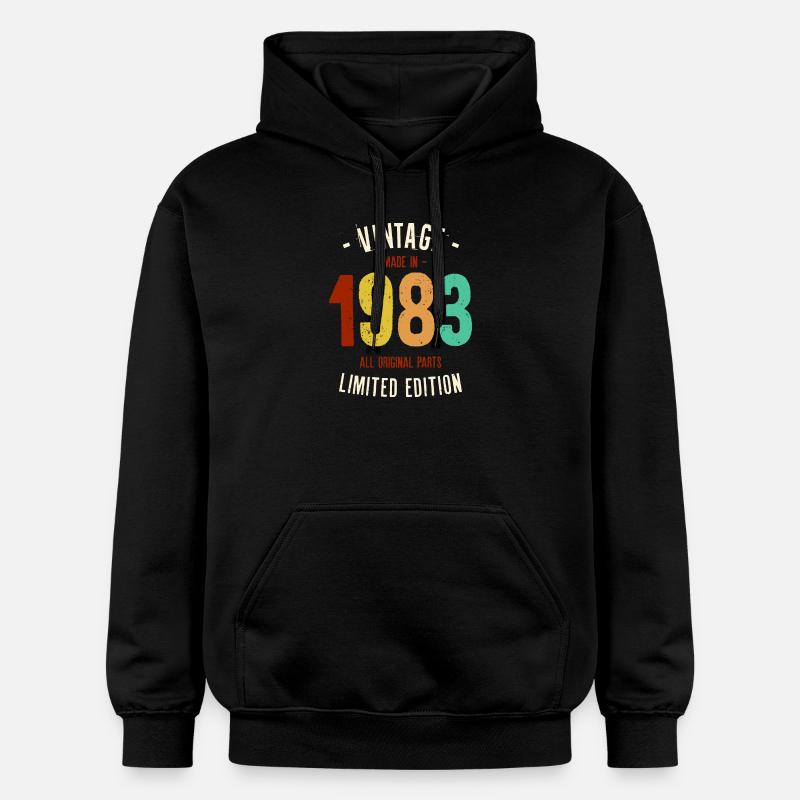 Millésime 1983 Edition Limitée - Sweat à capuche Softstyle® Gildan Unisexe - noir