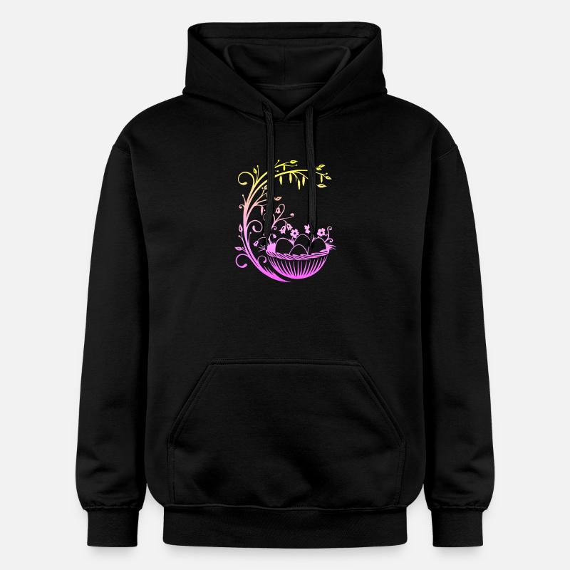 Panier de Pâques Panier de Pâques - Sweat à capuche Softstyle® Gildan Unisexe - noir