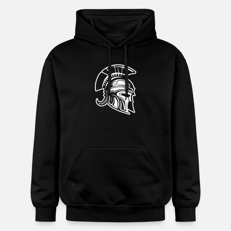 Spartan Warrior Casque Sparta - Sweat à capuche Softstyle® Gildan Unisexe - noir