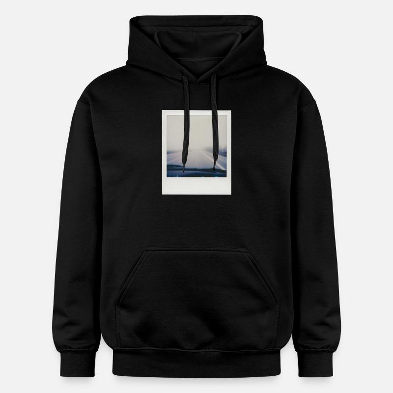 Autoroute brumeuse - Sweat à capuche Softstyle® Gildan Unisexe - noir