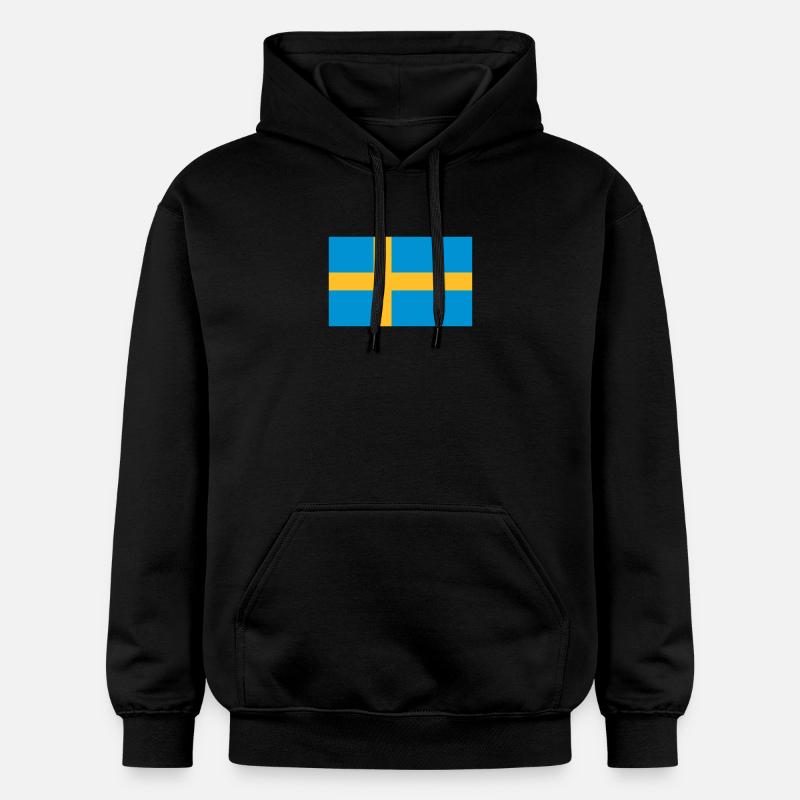 Drapeau national de Suède - Sweat à capuche Softstyle® Gildan Unisexe - noir