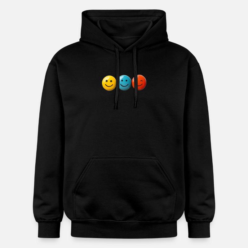 happy t shirts - Sweat à capuche Softstyle® Gildan Unisexe - noir
