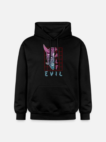 Oni Mask Japan Demon - Gildan Unisex Softstyle® Midweight Hoodie - black