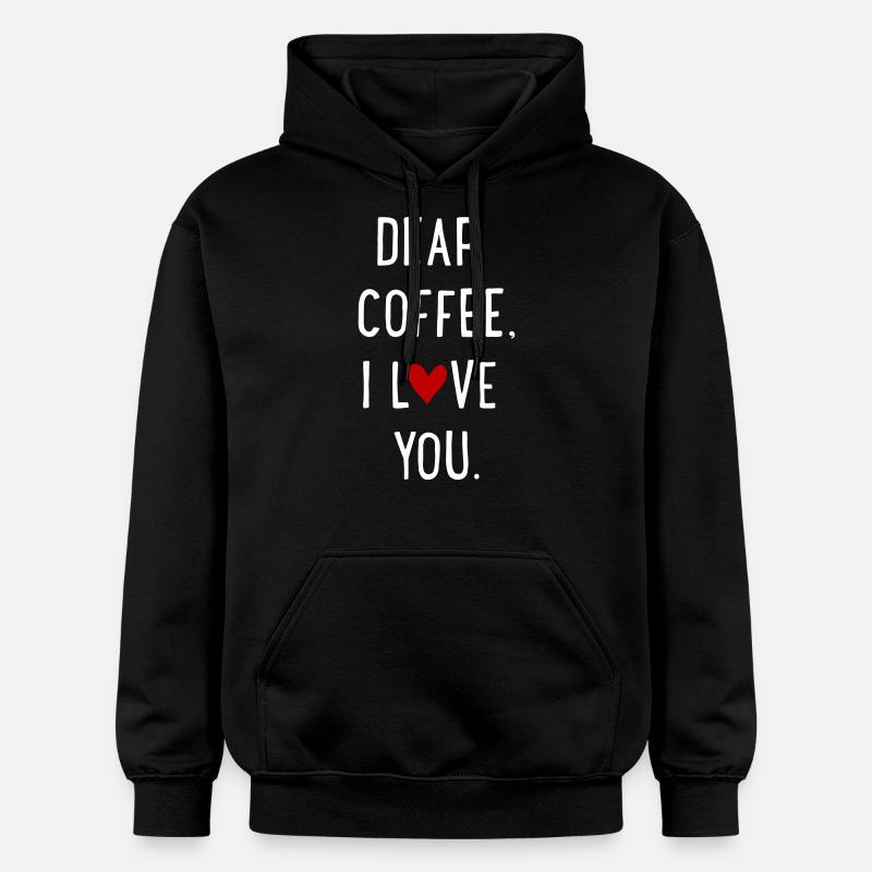 Cher café - Sweat à capuche Softstyle® Gildan Unisexe - noir