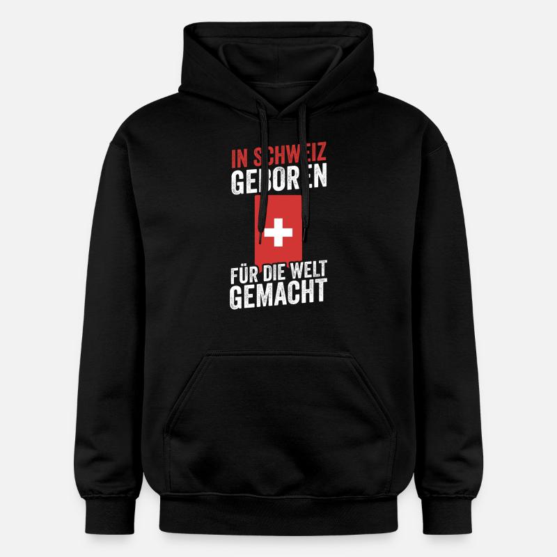 Suisse suisse - Sweat à capuche Softstyle® Gildan Unisexe - noir