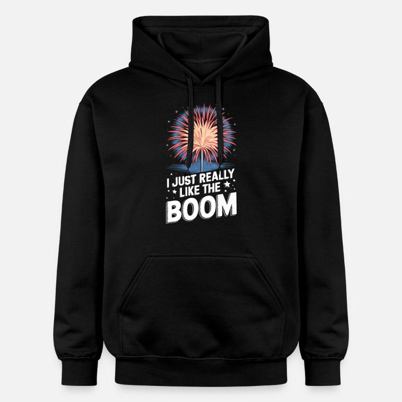 Pyrotechnie Feux d’artifice Pyrotechnie - Sweat à capuche Softstyle® Gildan Unisexe - noir