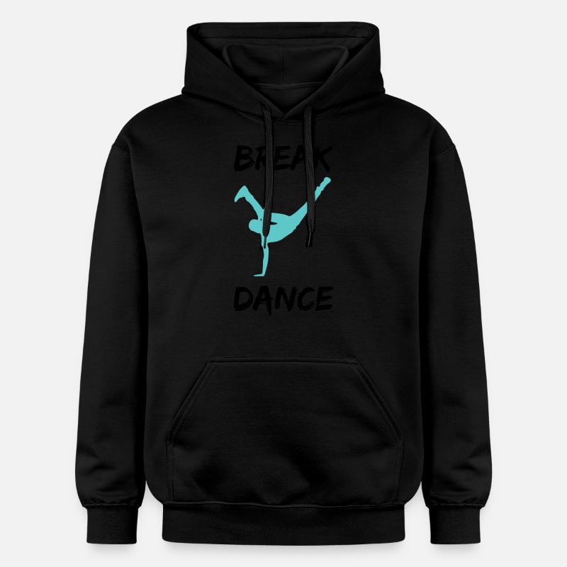 Breakdancer bboy - Sweat à capuche Softstyle® Gildan Unisexe - noir