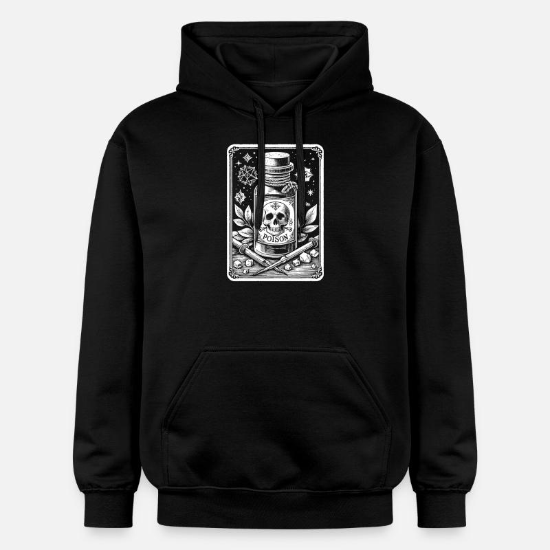 Gift-Fläschchen 1 - Gildan Unisex Softstyle® Midweight Hoodie - Schwarz