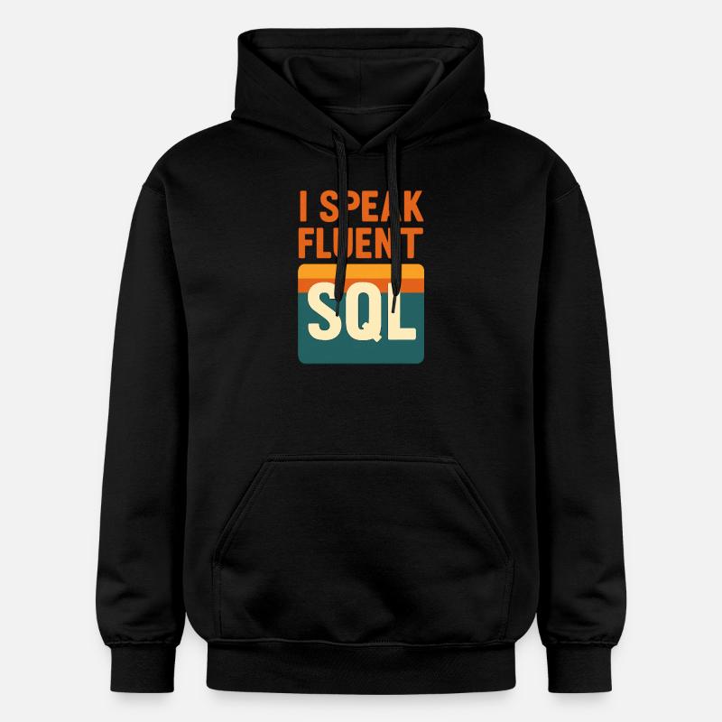 I speak SQL - Gildan Unisex Softstyle® Midweight Hoodie - black