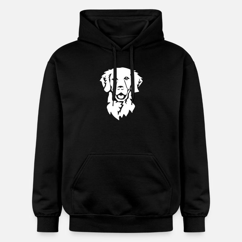 Tête Golden Retriever "Black Edition" - Sweat à capuche Softstyle® Gildan Unisexe - noir