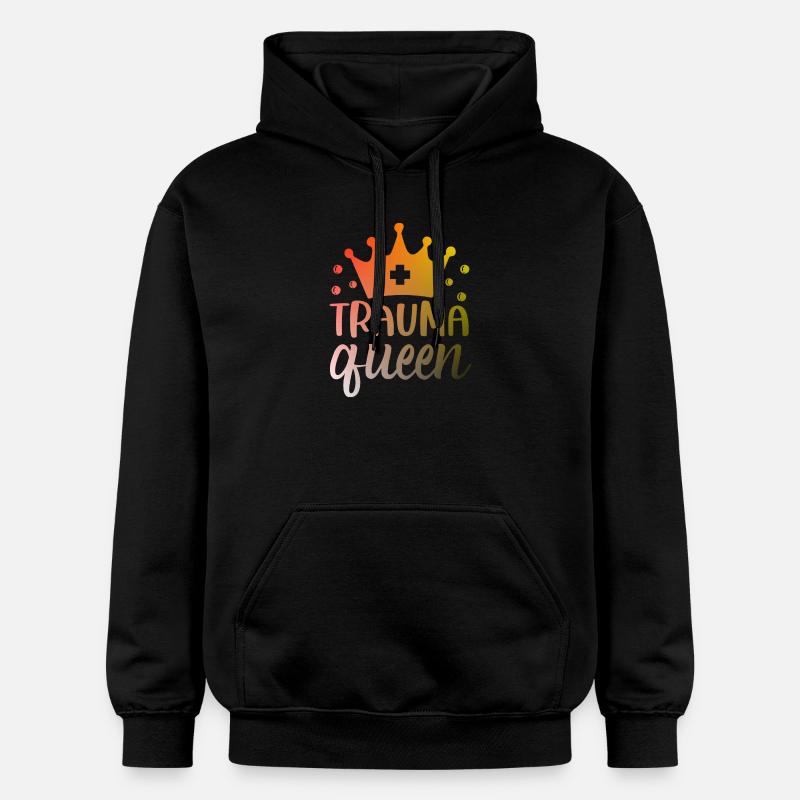 Infirmière Trauma Queen - Sweat à capuche Softstyle® Gildan Unisexe - noir