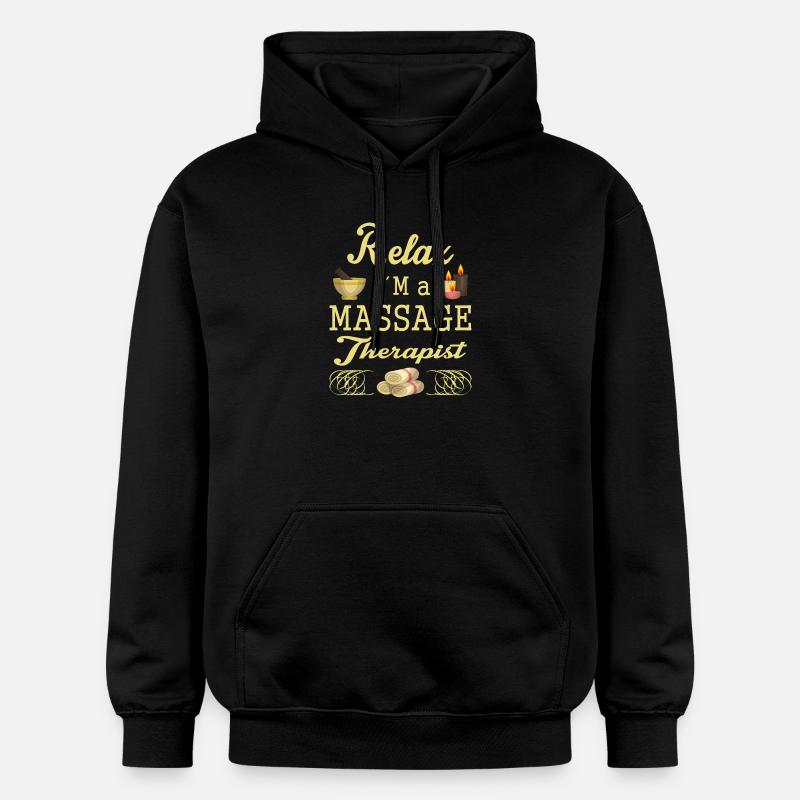 Massothérapie - Sweat à capuche Softstyle® Gildan Unisexe - noir