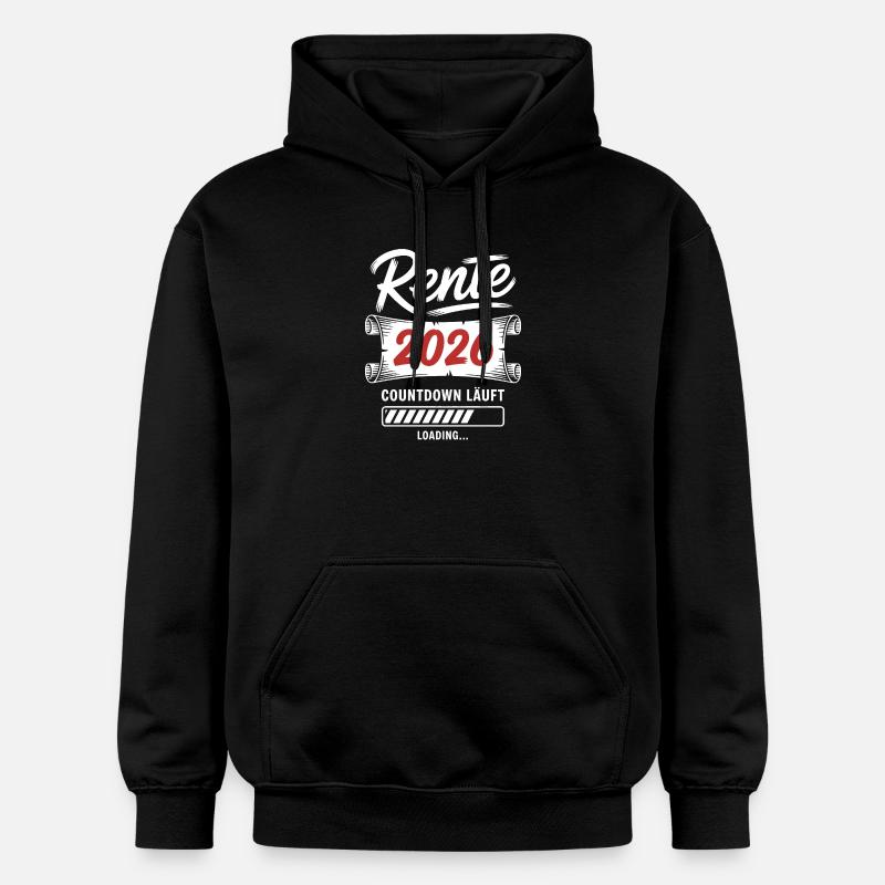 Rente 2026 Countdown läuft - Gildan Unisex Softstyle® Midweight Hoodie - Schwarz