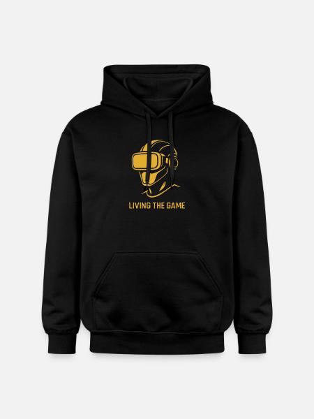 Golden VR: Living the Game - Gildan Unisex Softstyle® Midweight Hoodie - black