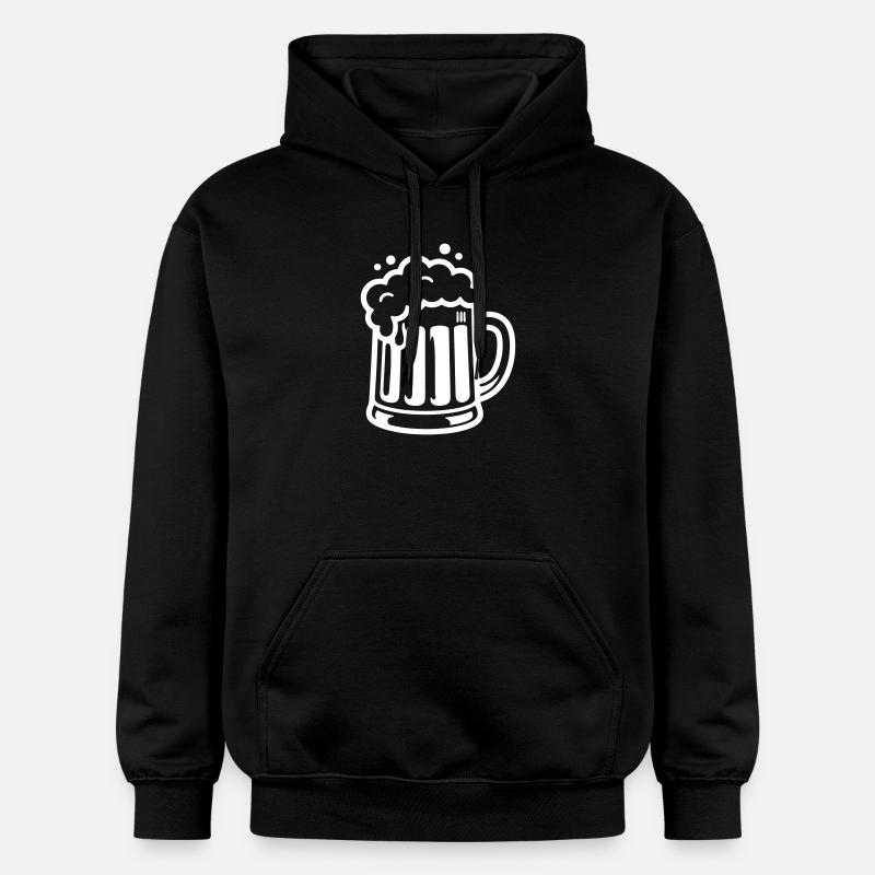 Bierkrug Comic Bier - Gildan Unisex Softstyle® Midweight Hoodie - Schwarz