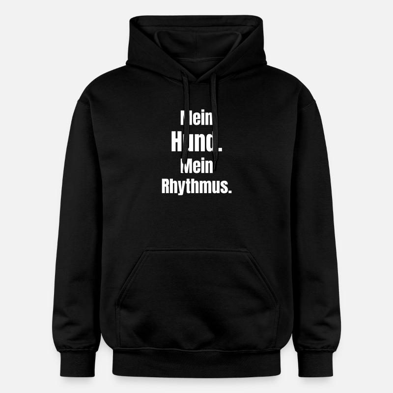 Mon chien Mon rythme - Sweat à capuche Softstyle® Gildan Unisexe - noir