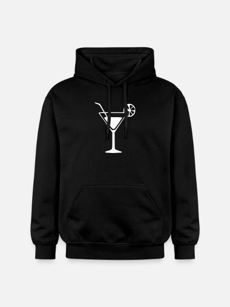 Cocktail Cocktailglas Geschenk Barkeeper - Gildan Unisex Softstyle® Midweight Hoodie - Schwarz