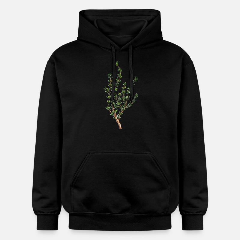 thym - Sweat à capuche Softstyle® Gildan Unisexe - noir