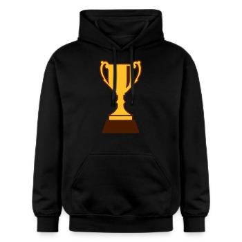 Pokal - Gildan Unisex Softstyle® Midweight Hoodie - Schwarz - Vorne - Marisol (170cm) & Nik (191cm)