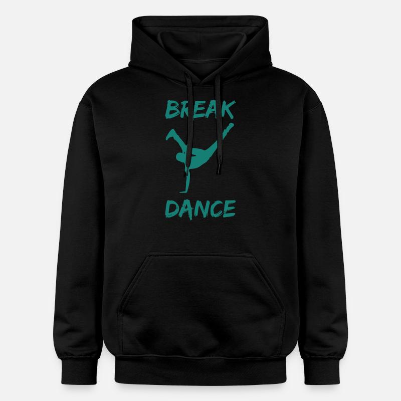 Breakdancer bboy - Sweat à capuche Softstyle® Gildan Unisexe - noir