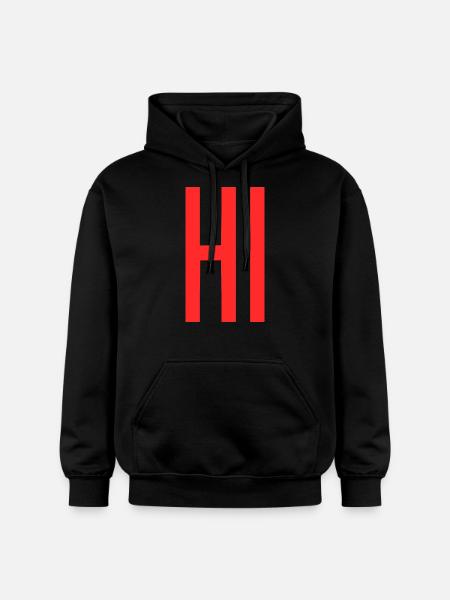 Hi - Gildan Unisex Softstyle® Midweight Hoodie - black