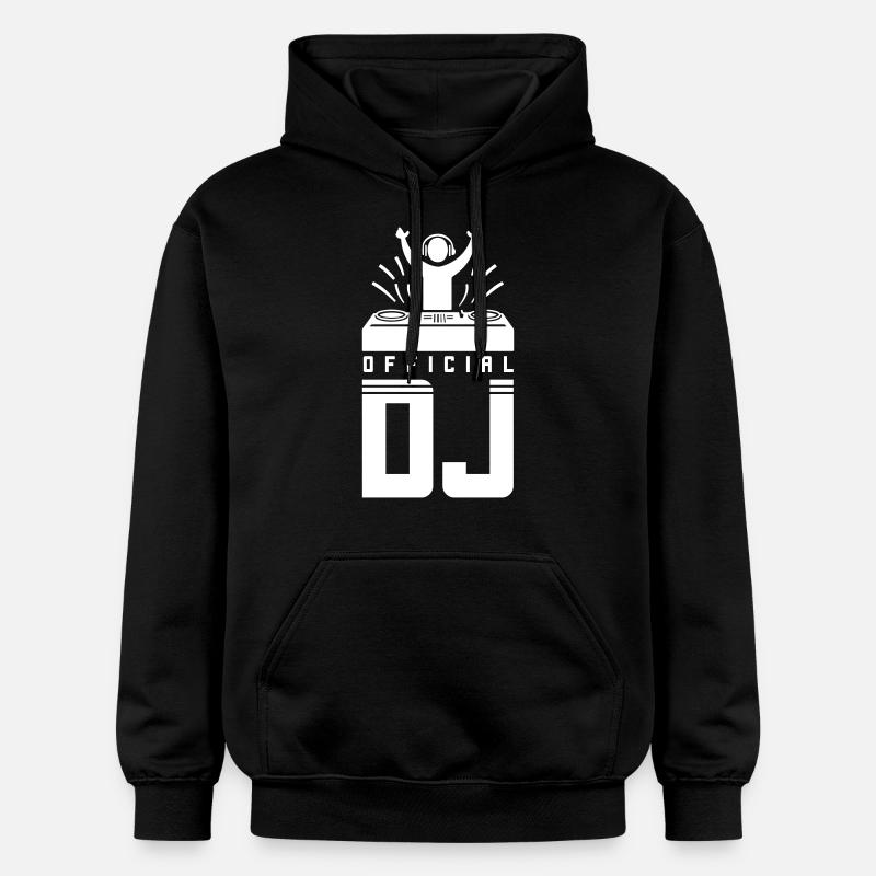 DJ Spruch Platines vinyles - Sweat à capuche Softstyle® Gildan Unisexe - noir