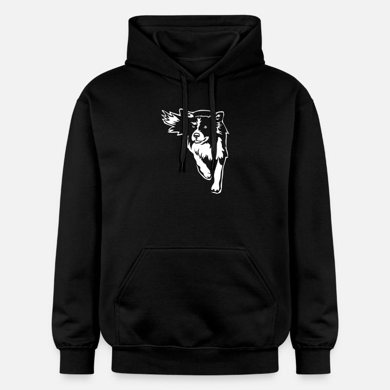 Border Collie «Black Edition» - Sweat à capuche Softstyle® Gildan Unisexe - noir