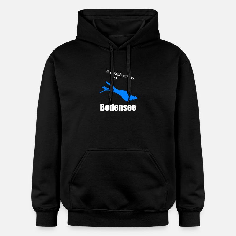 # Oifach schee, am Bodensee - Gildan Unisex Softstyle® Midweight Hoodie - Schwarz