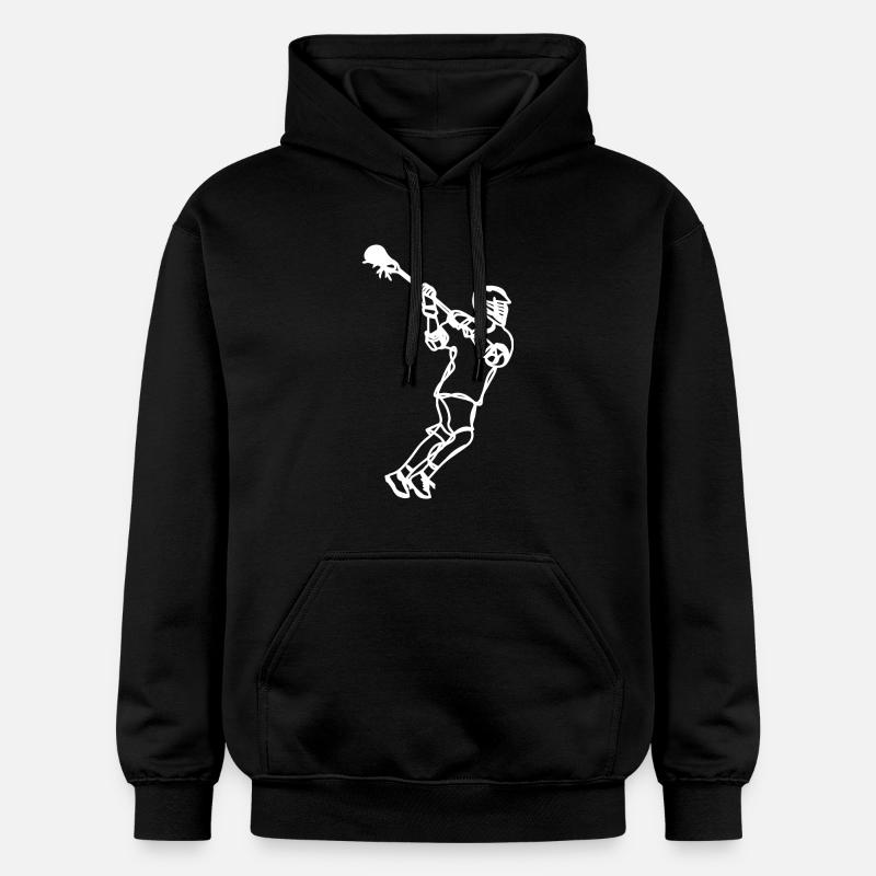 Dessin professionnel de crosse - Sweat à capuche Softstyle® Gildan Unisexe - noir