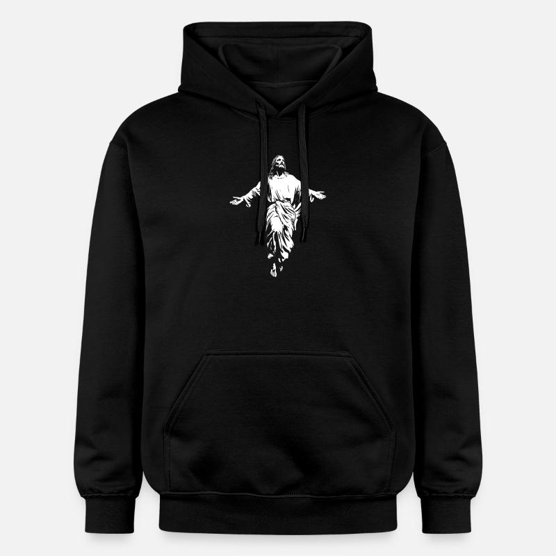 Jésus-Christ Dieu chrétien - Sweat à capuche Softstyle® Gildan Unisexe - noir