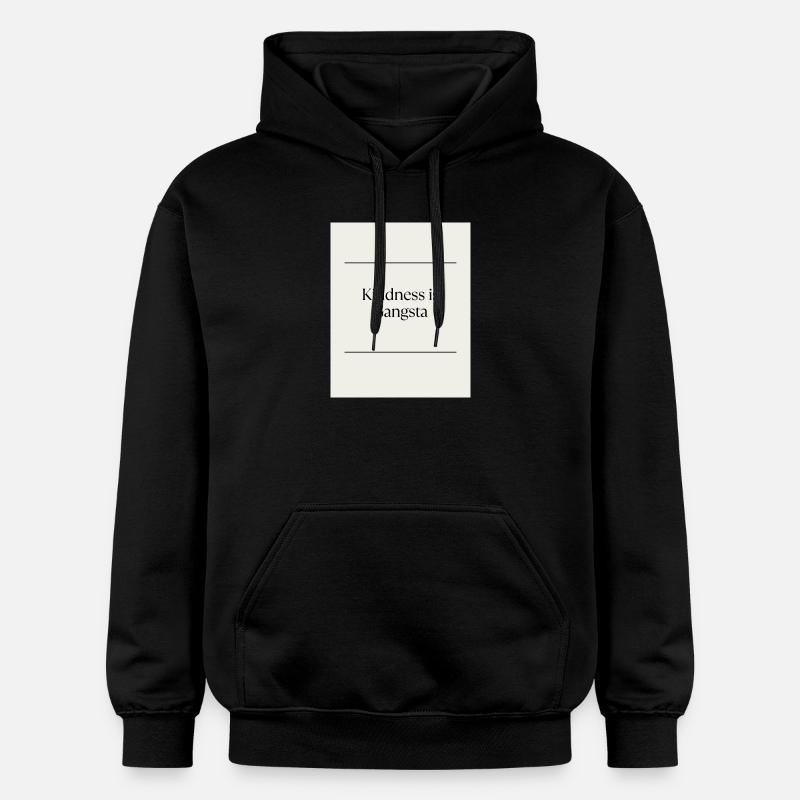 Inhimillisyys_on_uusi_musta-3 - Sweat à capuche Softstyle® Gildan Unisexe - noir