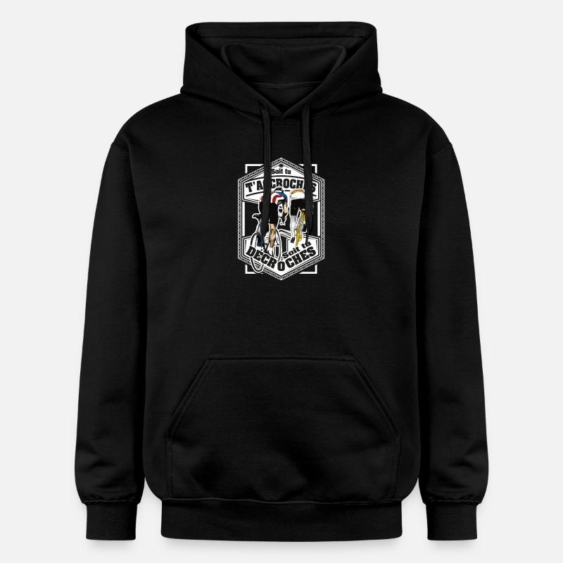 Hooks oder Stalls Cycling - Gildan Unisex Softstyle® Midweight Hoodie - Schwarz