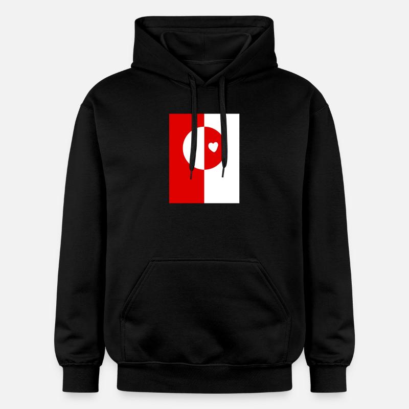 Drapeau du Groenland - Sweat à capuche Softstyle® Gildan Unisexe - noir